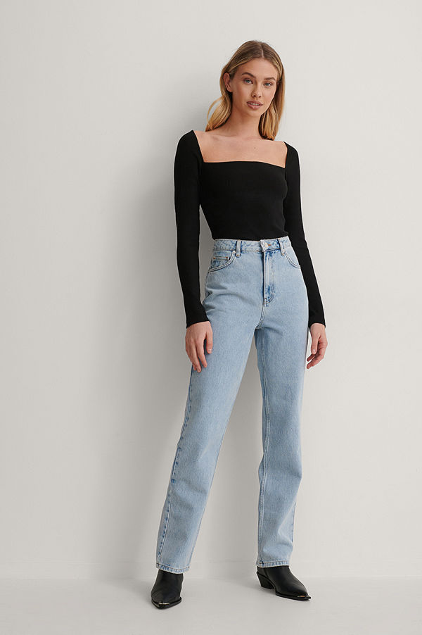 Queen of Jetlags x NA-KD Raka Jeans blå