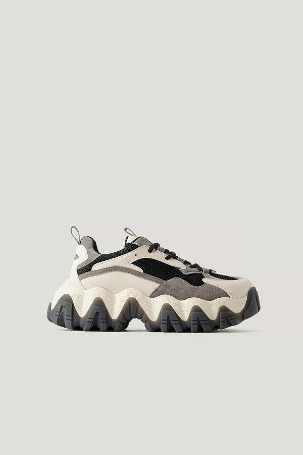 NA-KD Shoes Rundade Grova Joggingskor grå