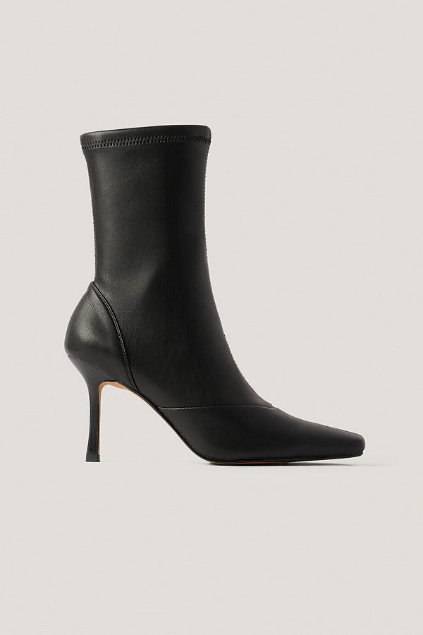 NA-KD Shoes Stövlar Med Spetsig Tå svart