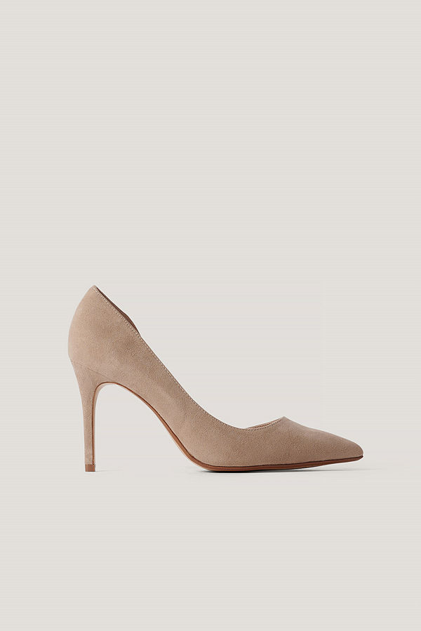 Mango Högklackade Skor beige