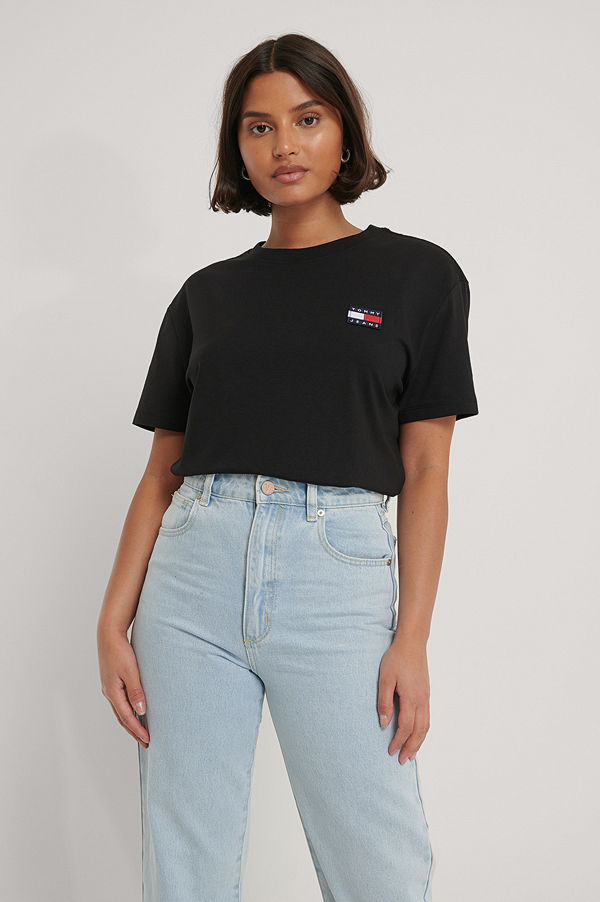 Tommy Jeans Tommy Badge T-Shirt svart