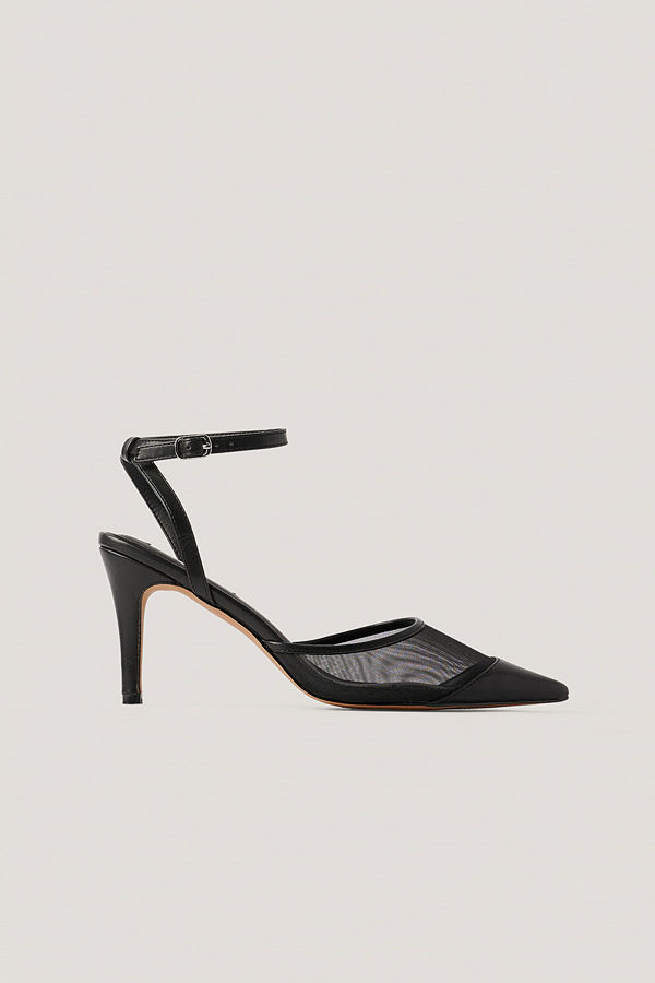 NA-KD Shoes Högklackade Med Spetsig Tå svart