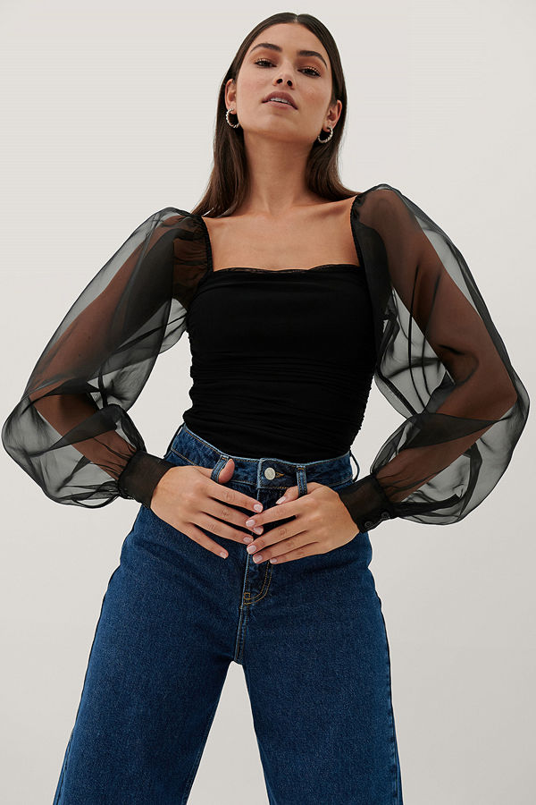 Paola Locatelli x NA-KD Topp svart