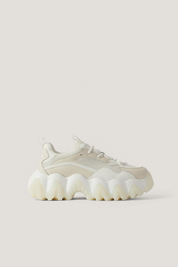 NA-KD Shoes Rundade Grova Joggingskor nude