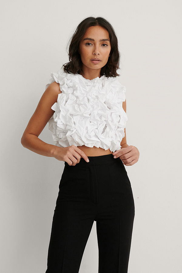 Dressing Up At Home x NA-KD Topp vit