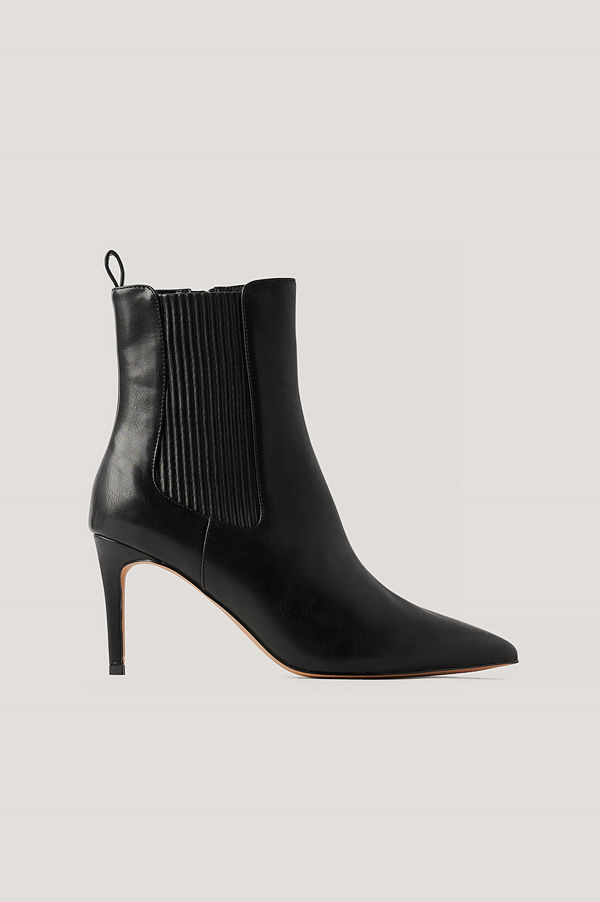 NA-KD Shoes Stilettboots Med Elastisk Detalj svart