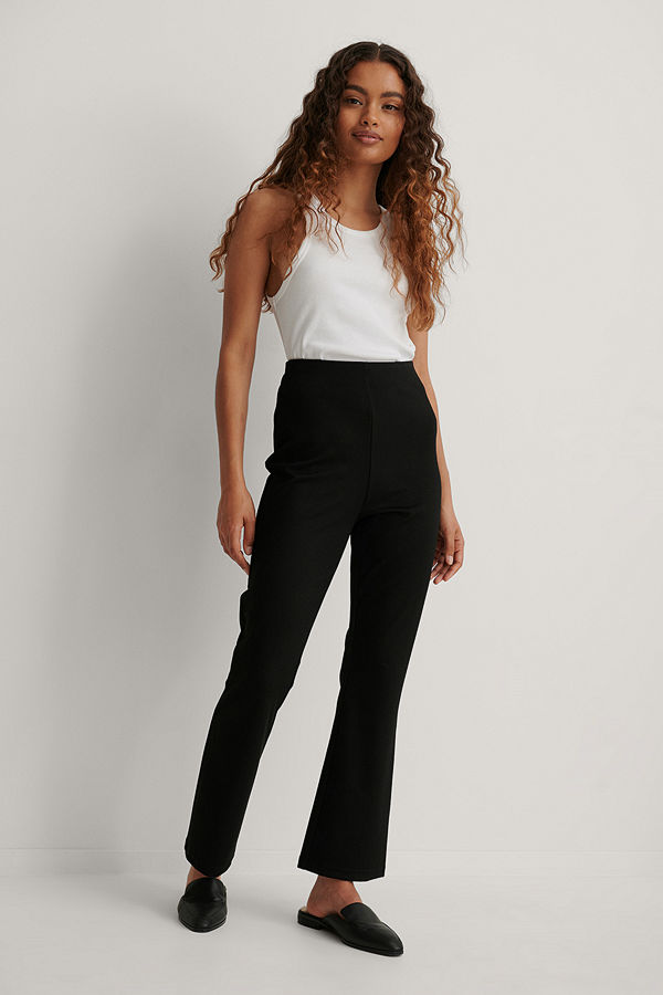 NA-KD Bootcut-Byxor svart