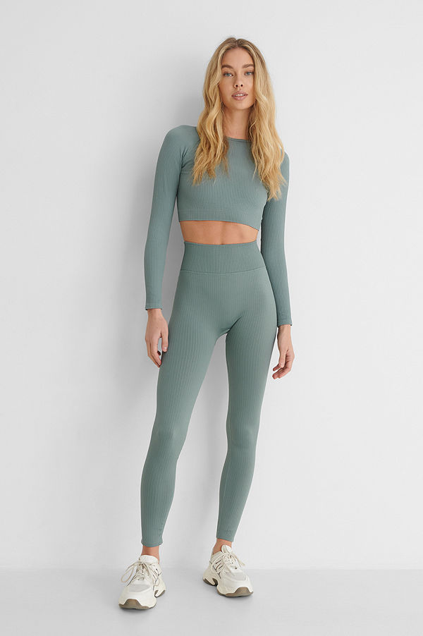 Mango Leggings grön