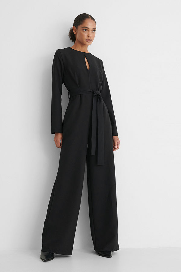 Trendyol Jumpsuit Med Bälte svart