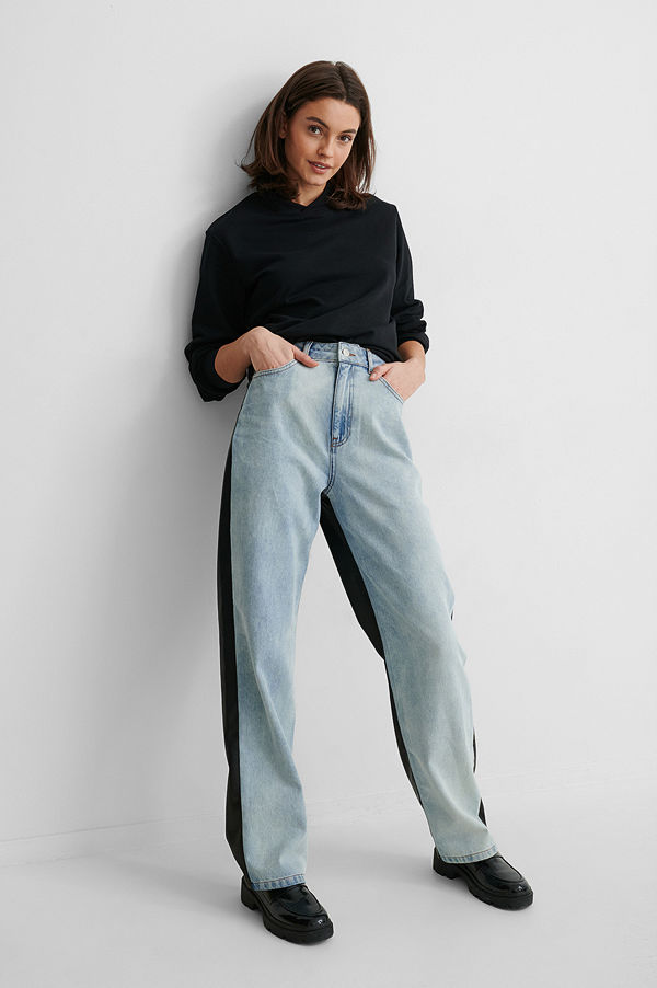 Gine Margrethe X NA-KD Denimbyxor blå