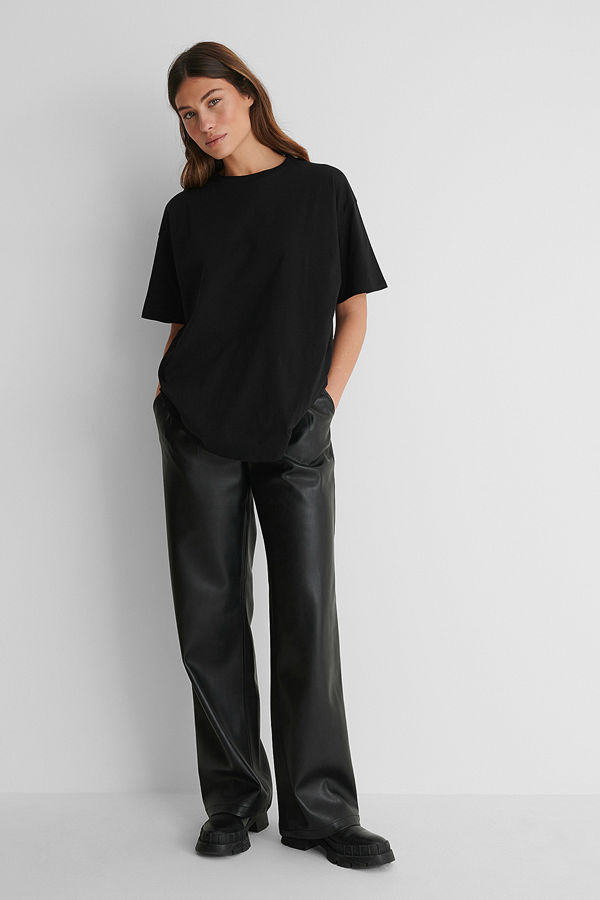 NA-KD Ekologisk Oversize T-shirt svart