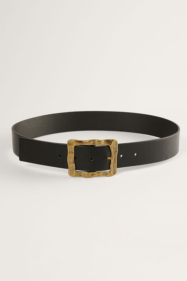 NA-KD Accessories Bälte Med Spänne svart