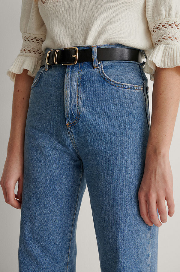 NA-KD Accessories Bälte Med Vintagelook svart