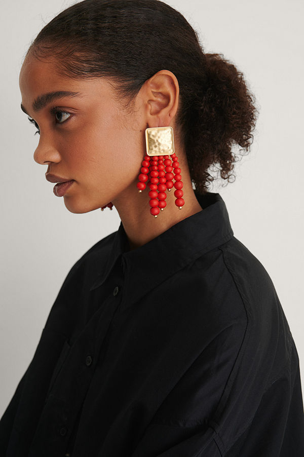 NA-KD Accessories smycke Örhängen röd guld