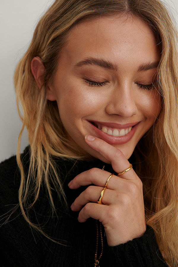 NA-KD Accessories smycke Ringset guld