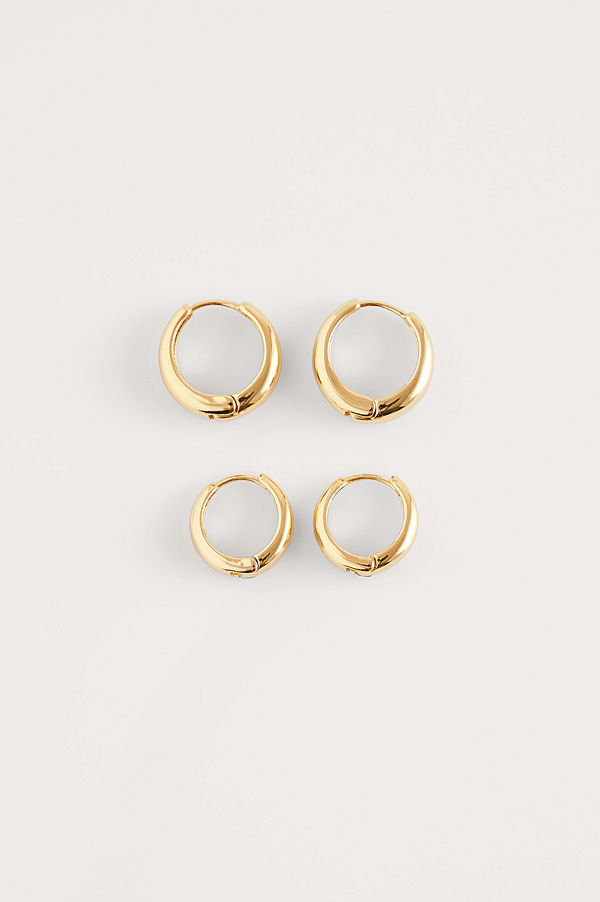 NA-KD Accessories smycke Hoops-Örhängen guld