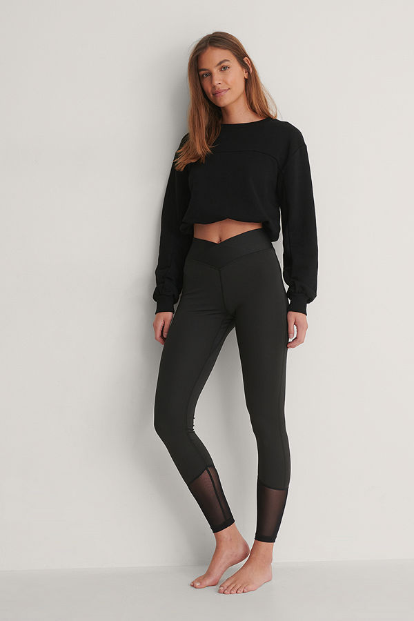 NA-KD Flow Leggings svart