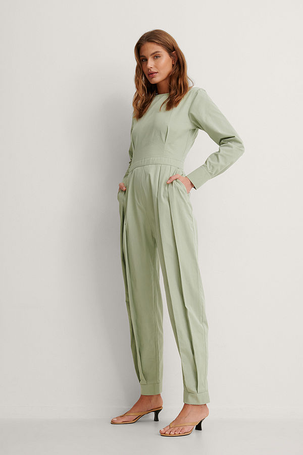 NA-KD Trend Ekologisk Jumpsuit grön