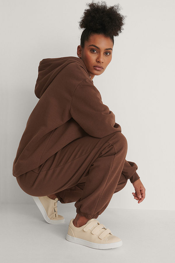 NA-KD Shoes Sneakers Med Kardborreband beige