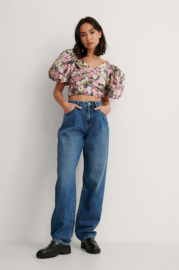 NA-KD Reborn Ekologiska Jeans blå
