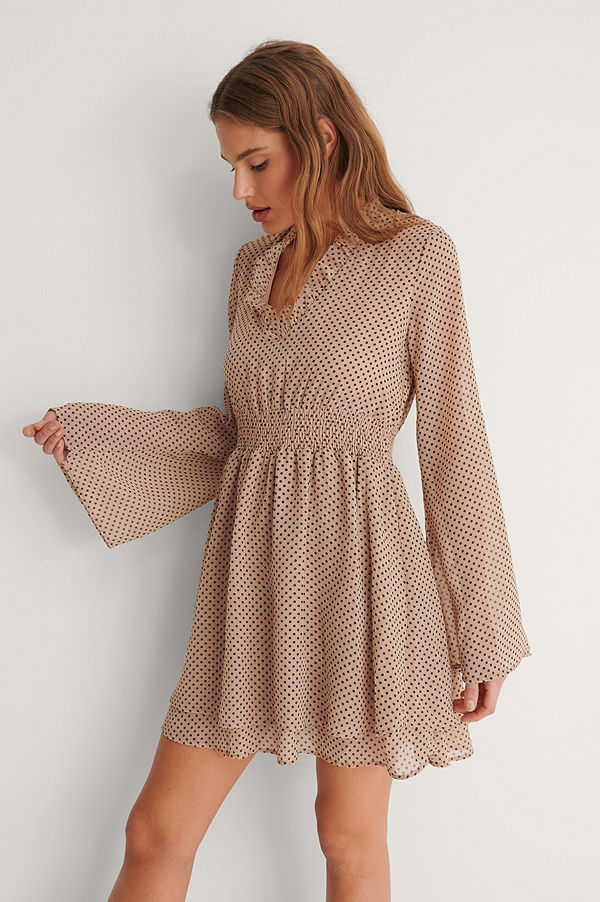 NA-KD Boho Veckad Klänning multicolor