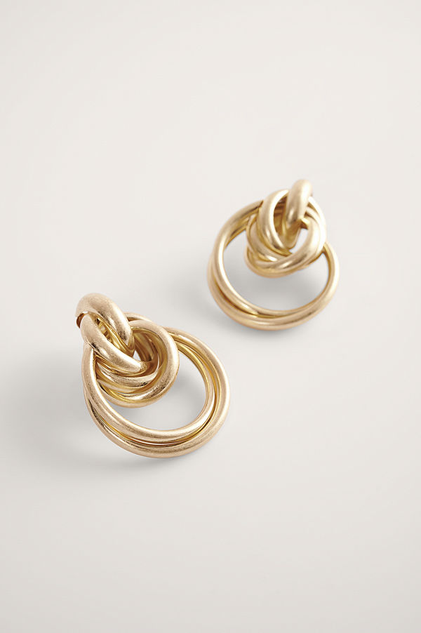 NA-KD Accessories smycke Hoops-Örhängen guld