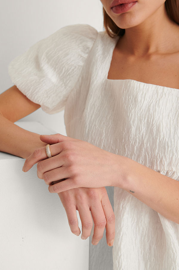 NA-KD Accessories smycke Guldpläterad Chunky Ring guld