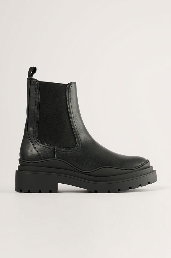 Mango Ankelboots svart