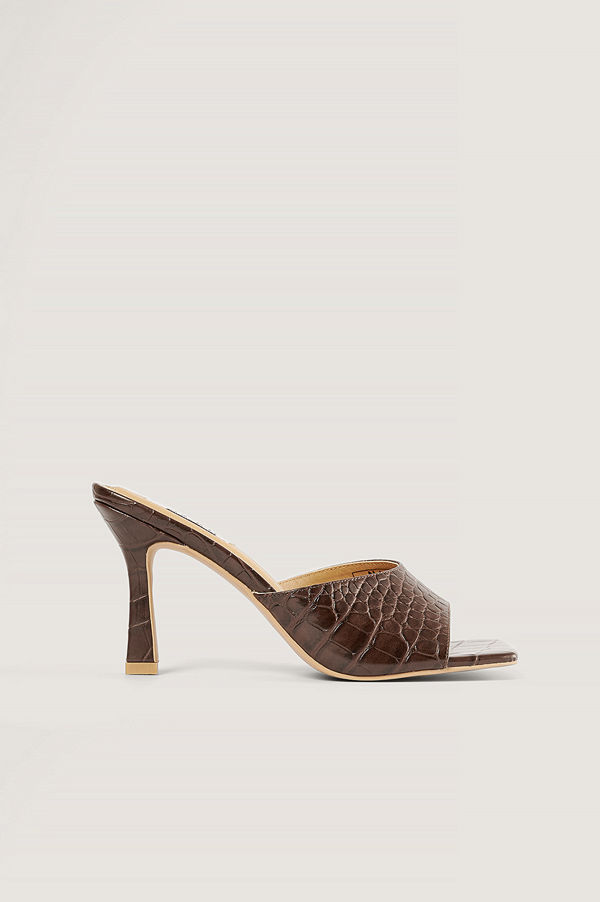 NA-KD Shoes Mules brun