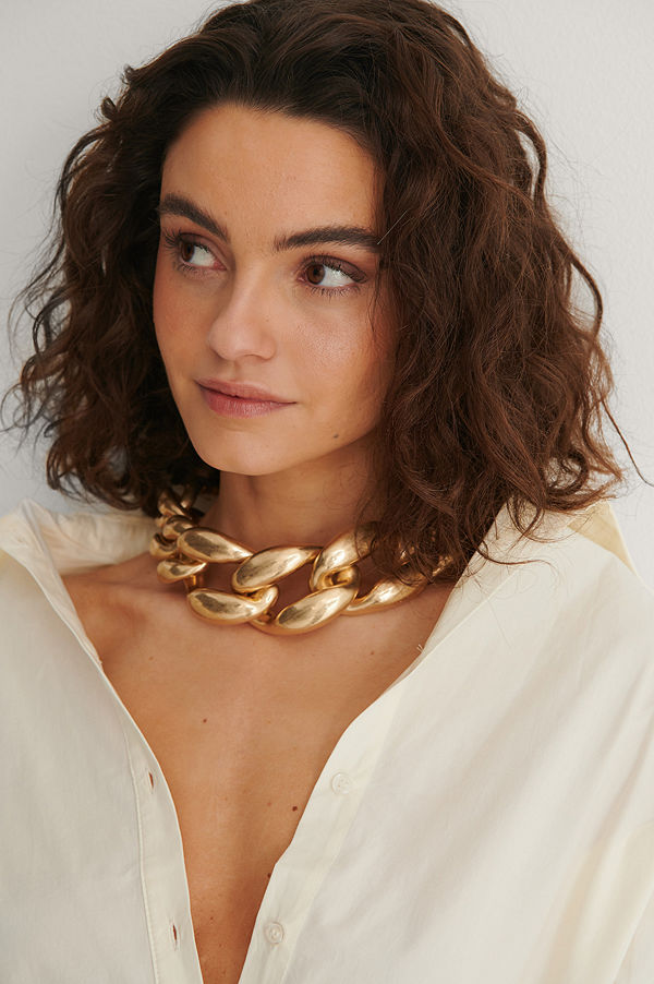 NA-KD Accessories smycke Kedjehalsband guld