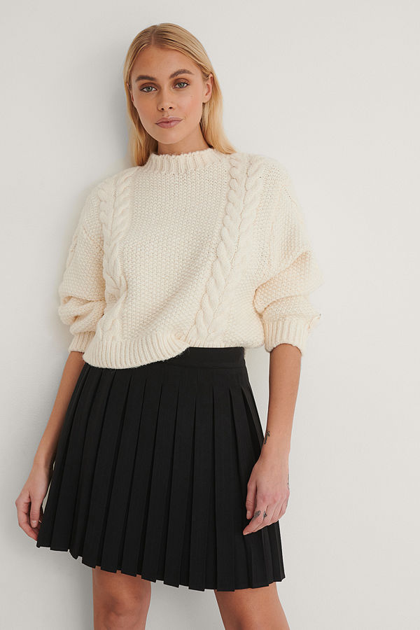 NA-KD Classic Minikjol svart