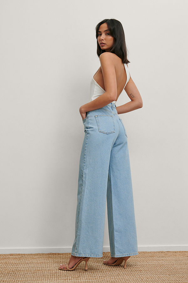 Matiamu By Sofia x NA-KD Recycled Jeans Med Vida Ben blå