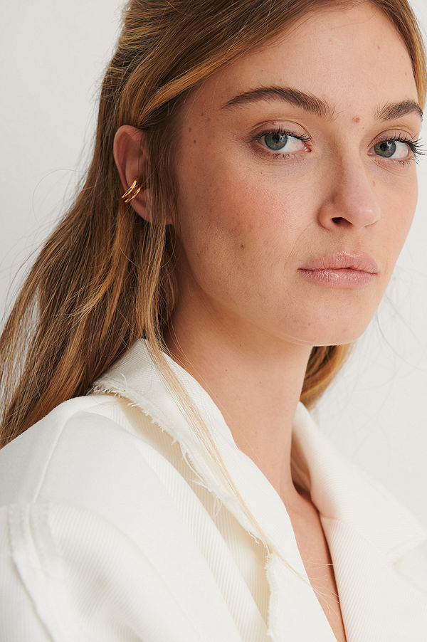NA-KD Accessories smycke Guldpläterade Chunky Öronclip guld