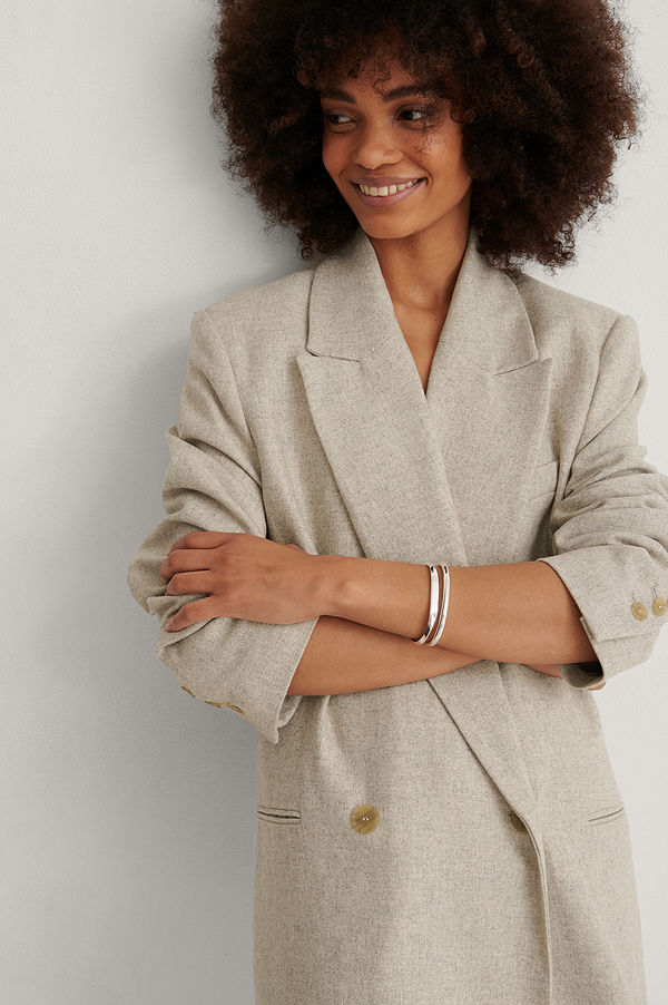 Mango smycke Armbandsset silver
