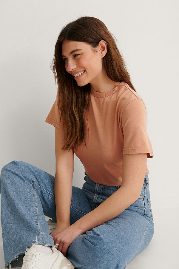 Dr. Denim Kortärmad T-Shirt orange
