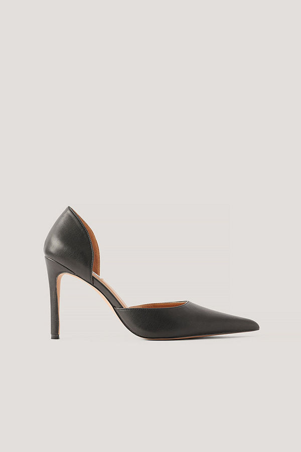 NA-KD Shoes Högklackade Pumps Med Utskurna Detaljer svart