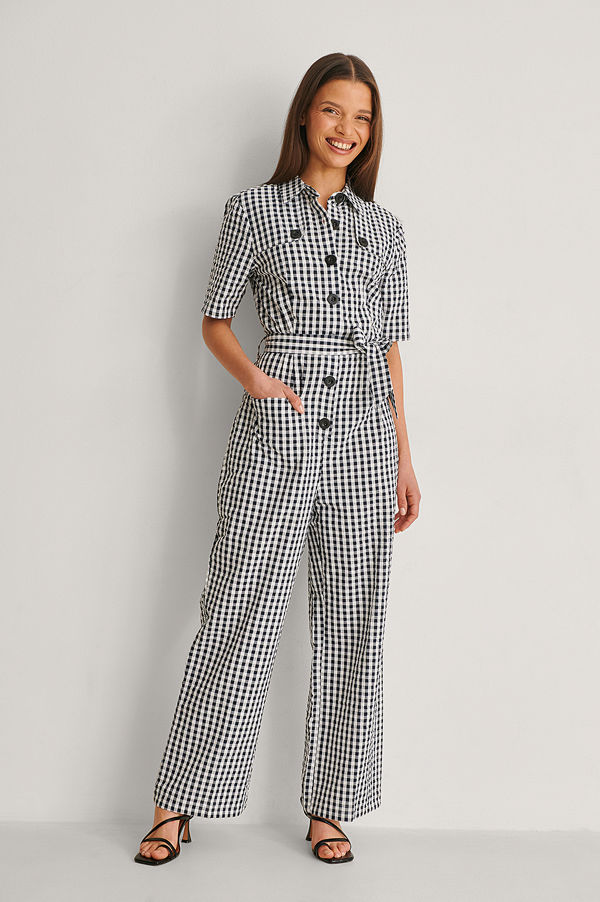 NA-KD Jumpsuit Med Bälte svart