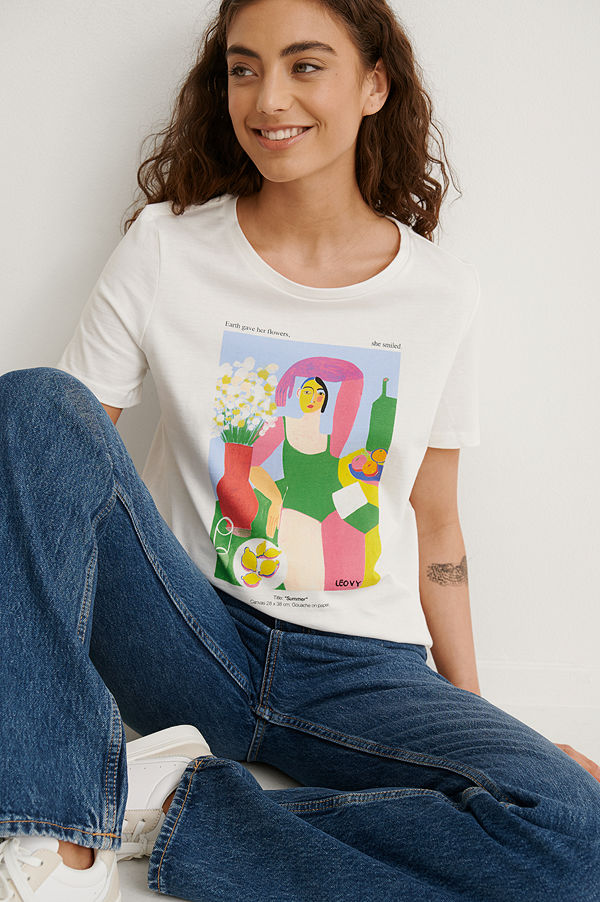 Mango Ekologisk T-shirt vit