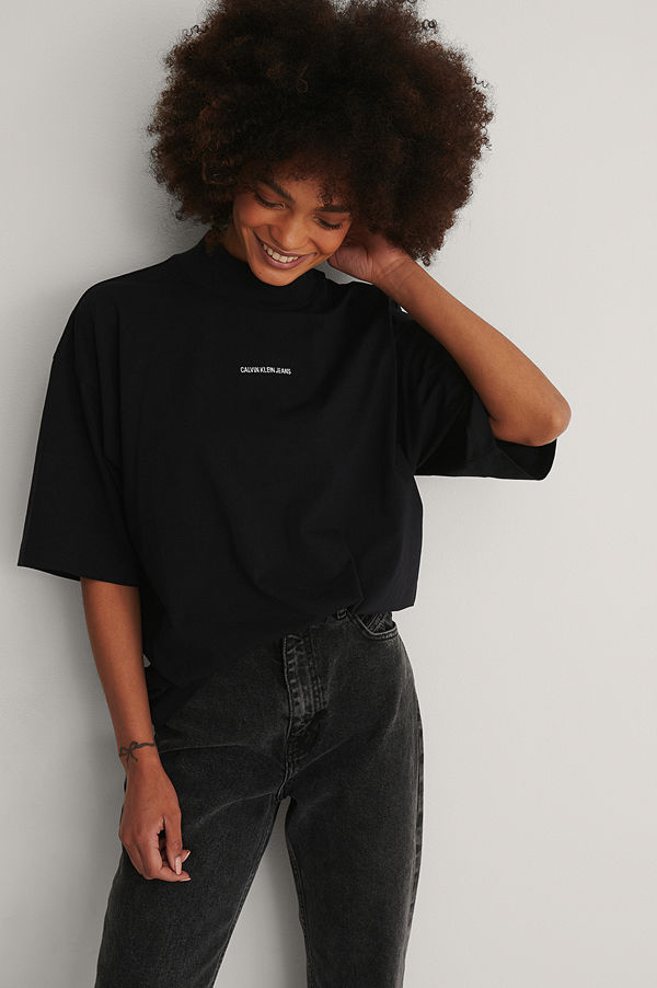 Calvin Klein Ekologisk T-shirt svart