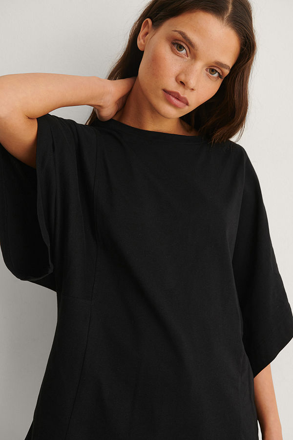 Mango Ekologisk T-shirt svart