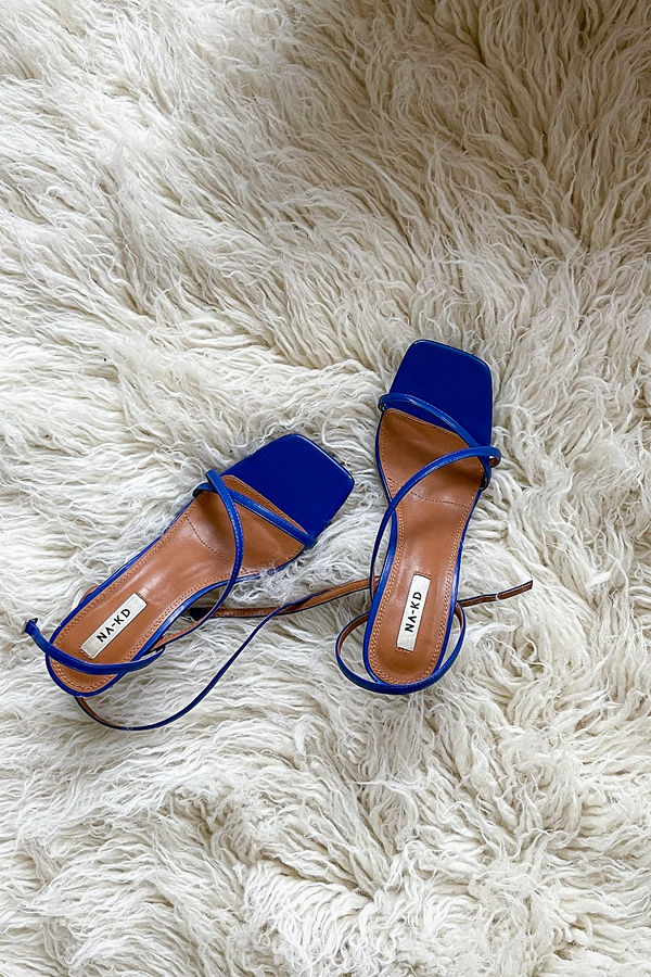 NA-KD Shoes Hourglass högklackade skor blå