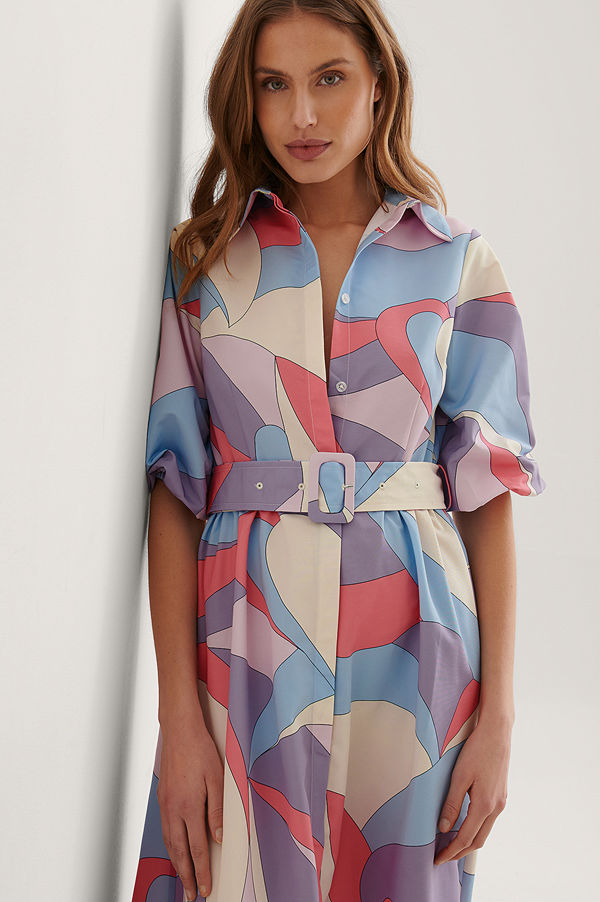 NA-KD Trend smycke Långärmad Maxiklänning multicolor