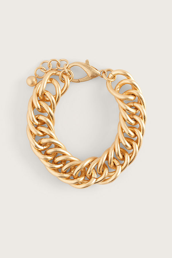 NA-KD Accessories smycke Messy Chain Armband guld