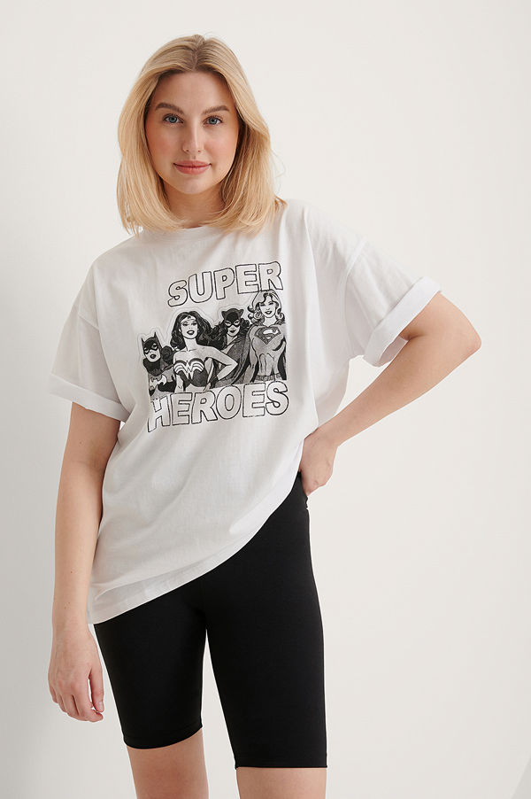 Warner Bros. Ekologisk Wonder Woman Oversized T-shirt vit