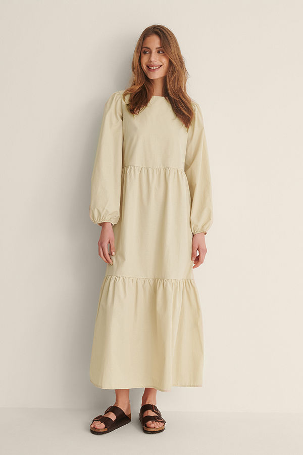 Trendyol Maxiklänning beige