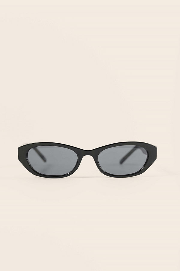 NA-KD Accessories Breda Droppformade Retrosolglasögon svart