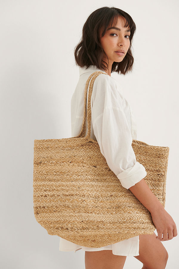 NA-KD Accessories beige axelväska Fyrkantig Väska brun