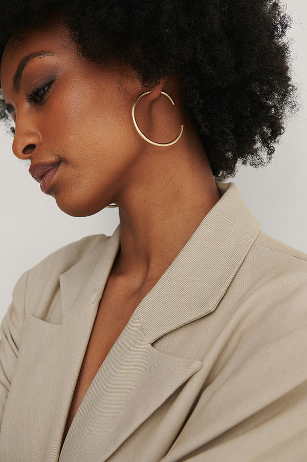 NA-KD Accessories smycke Hoops-Örhängen guld