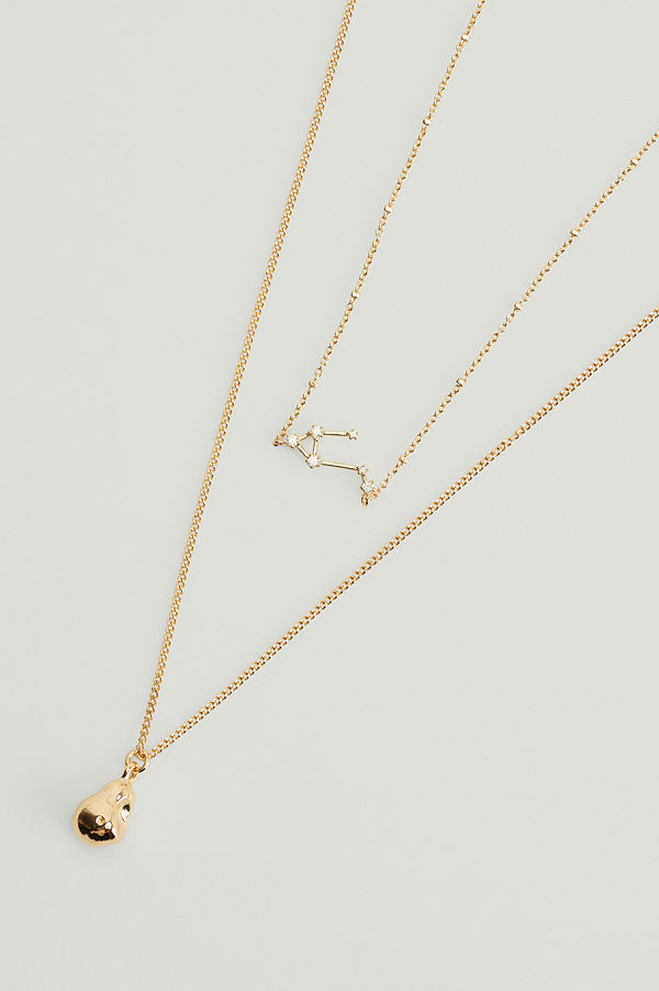 NA-KD Accessories smycke Återvunnet halsband med stjärntecken guld