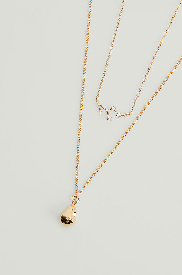 NA-KD Accessories smycke Återvunnet halsband med stjärntecken guld